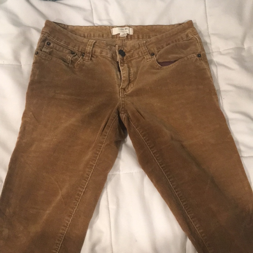 Brown suede pants